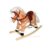 Rocking horse with effects, brown