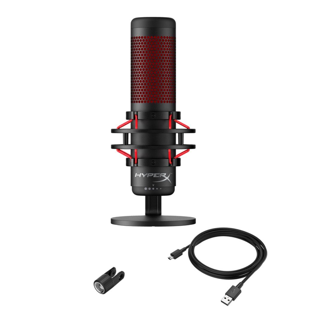 HyperX Quadcast mikrofon - černý/červený, 4P5P6AA