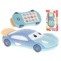 Teaching phone with projector 2in1 - car, blue