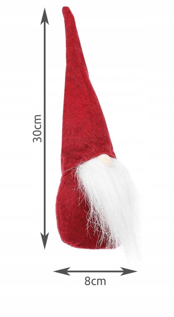 ISO Vánoční dekorace Skřítek 30 cm červený