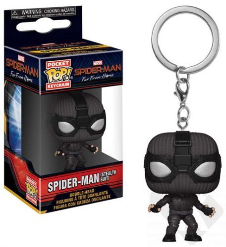 Klíčenka Funko POP: Spider-man Far From Home - Spider-man (Stealth Suit) (Funko POP)