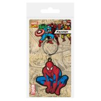 Rubber Spiderman keychain
