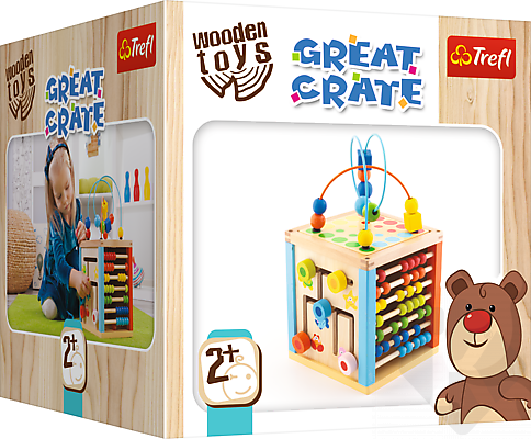 Kostka edukační dřevěná Wooden Toys 2+