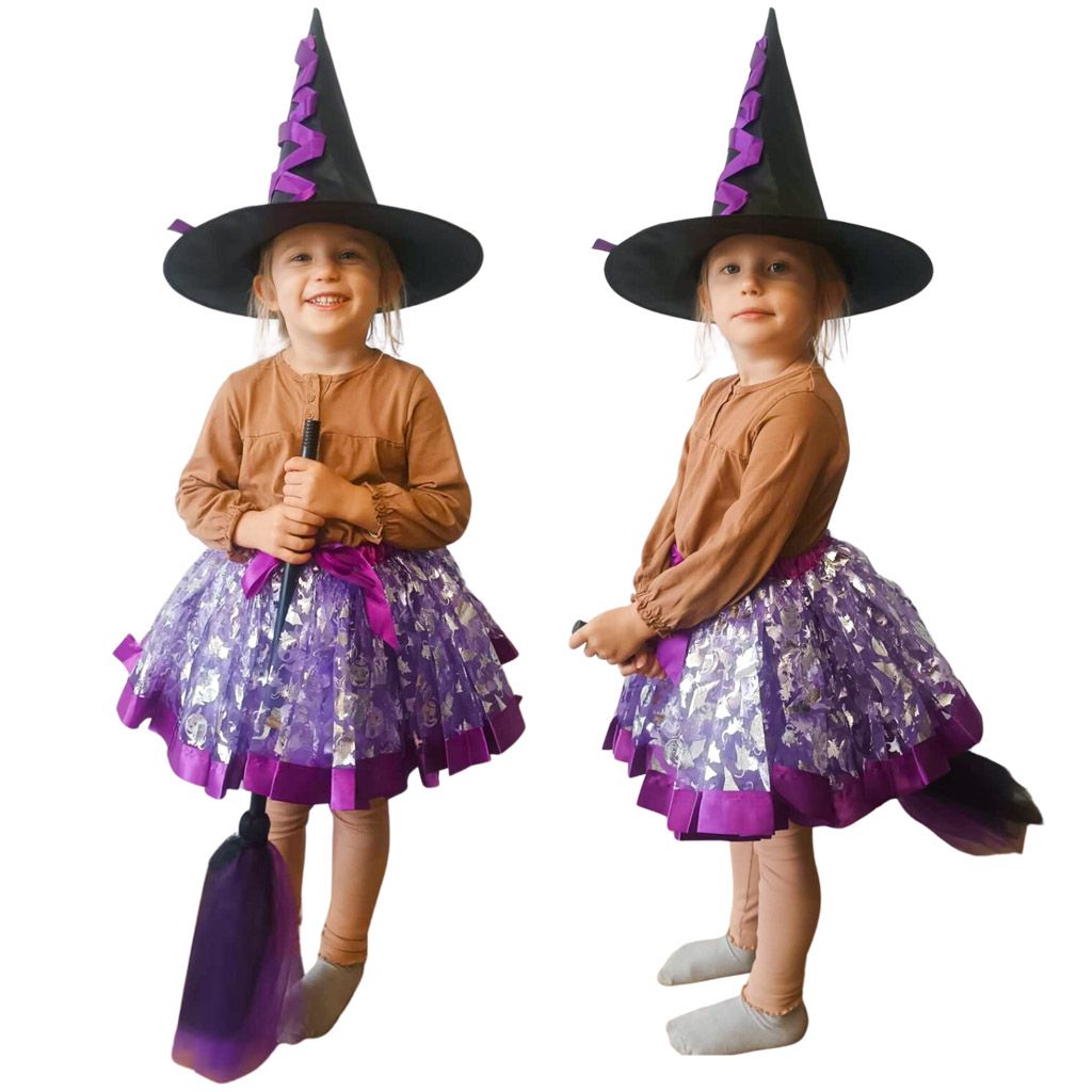 Kostým Čarodějnice (3-6 let) fialový
