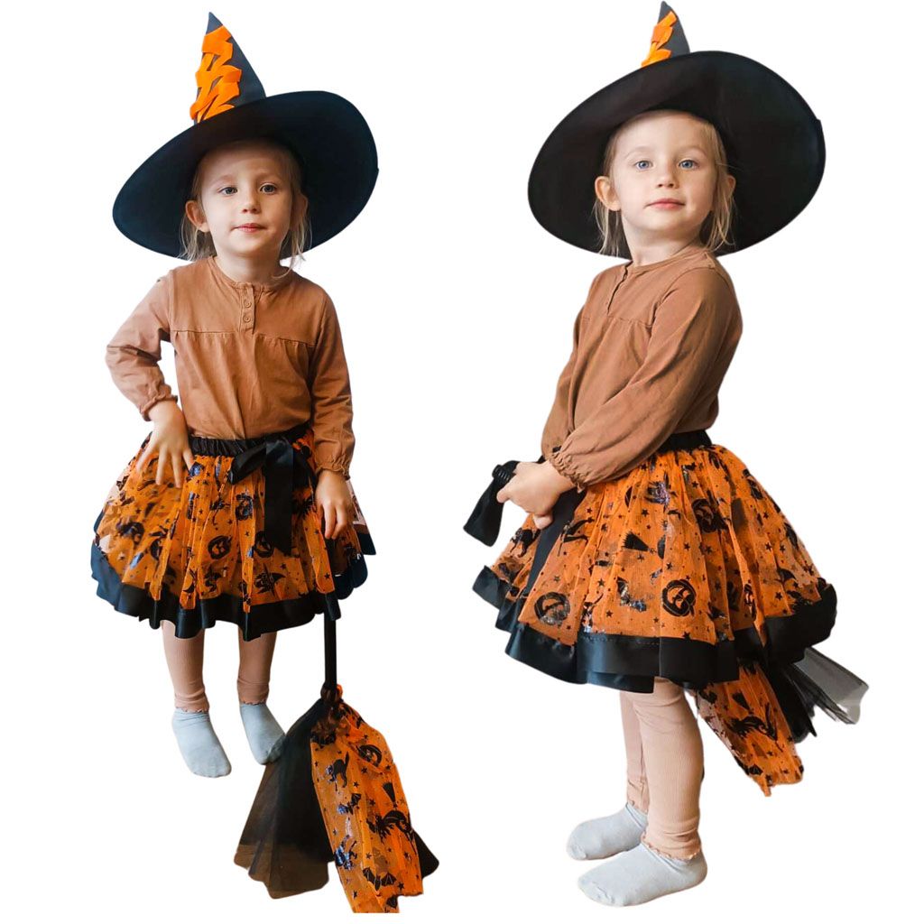 Kostým Čarodějnice (3-6 let) oranžová