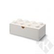 LEGO stolní box 8 se zásuvkou - bílá