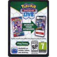 Live Code Card Glaceon - Promo SWSH192