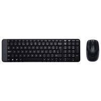 Logitech MK220, klávesnice s bezdrátovou optickou myší, CZ, černá (920-003165)