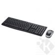Logitech MK270, klávesnice s bezdrátovou laserovou myší, CZ, multimediální, černá (920-004527)