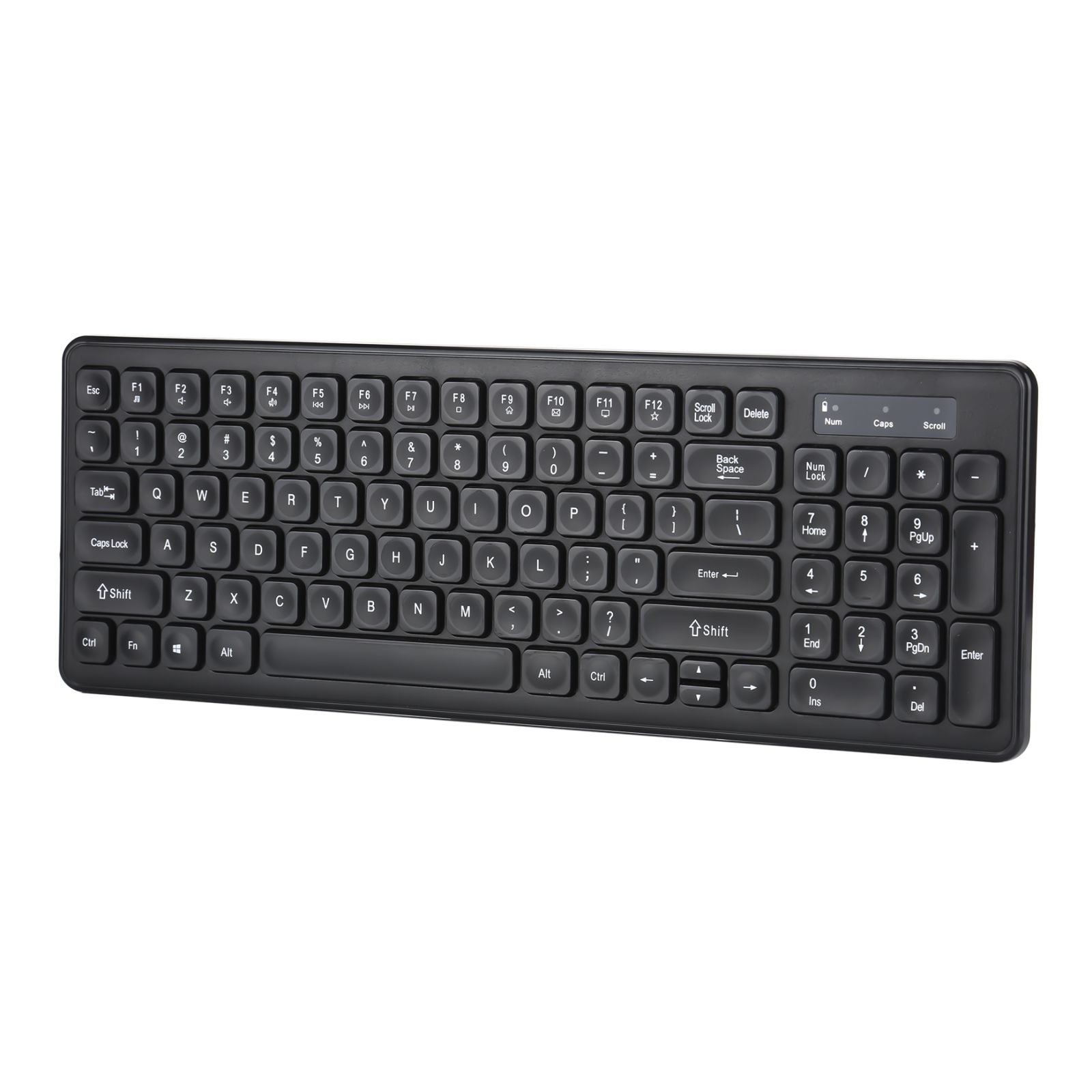 Marvo DCM004WE BK, klávesnice s bezdrátovou myší, US, černá