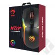 Marvo Myš M729W, 4800DPI, 2.4 [GHz], optika, 7tl., bezdrátová, černá, 1 ks vestavěná baterie, herní, podsvícená