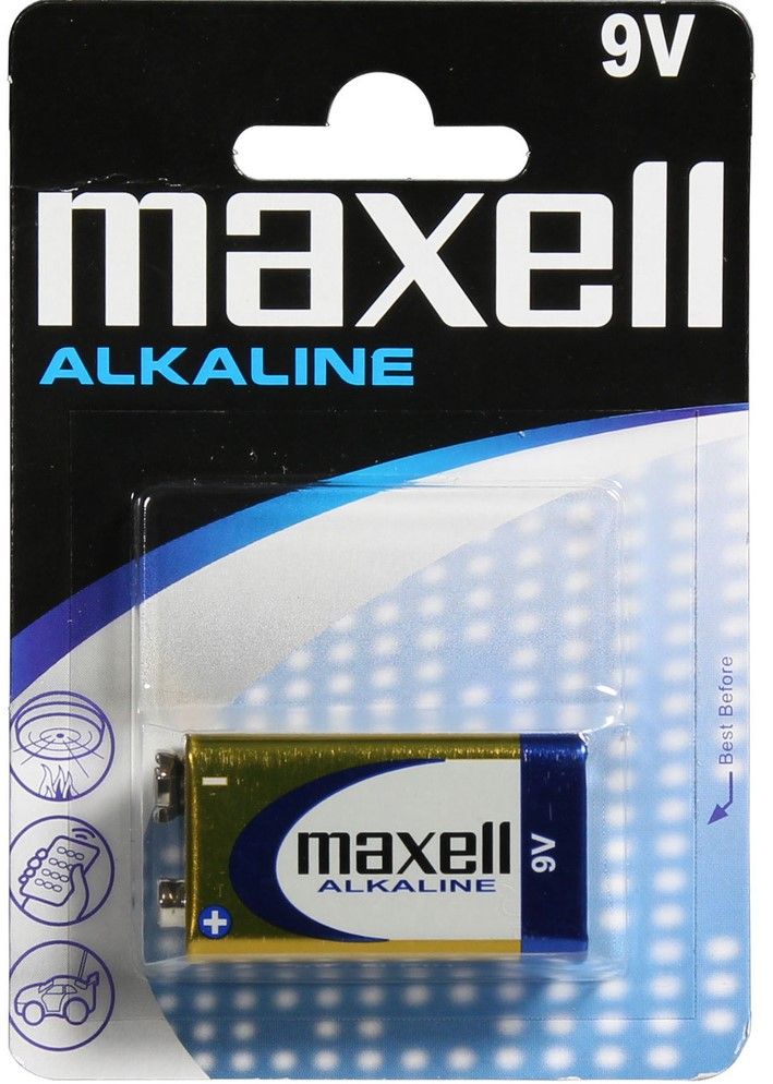 MAXELL 6LR61 Alkalická baterie 9V, 1ks (35009643)
