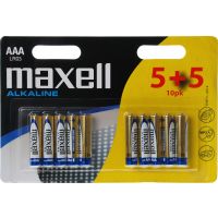 MAXELL LR03 10BP AAA Alk Mikrotužkové Alkalická baterie