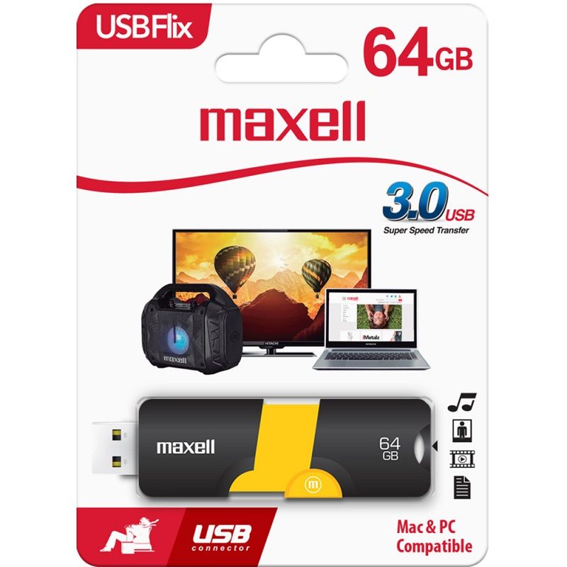 MAXELL USB FD 64GB 3.0 FLIX