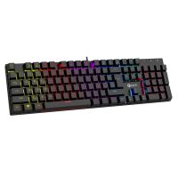 Mechanická herní klávesnice C-TECH Morpheus (GKB-11), casual gaming, CZ/SK, červené spínače, RGB podsvícení, USB (PC)