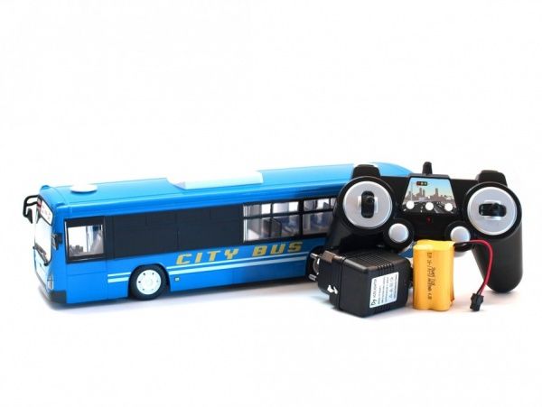 Městský autobus na dálkové ovládání modrá RTR 1:10