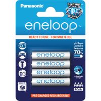 Panasonic Eneloop AAA 4ks 4MCCE/4BE, mikrotužkové nabíjecí baterie