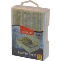 Mikrotužkové Alkalická baterie MAXELL LR03 AAA 24ks (35041990)