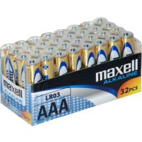 Mikrotužkové Alkalická baterie MAXELL LR03 AAA 32ks 35052283