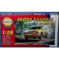 Model Kliklak Škoda Favorit Rallye 96 13,5x6,7cm
