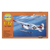 Model Piper L-4 plováky 1:72 14,7x9,3cm v krabici 25x14,5x4,5cm