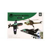 Modely 3D papírové letadla 8 ks