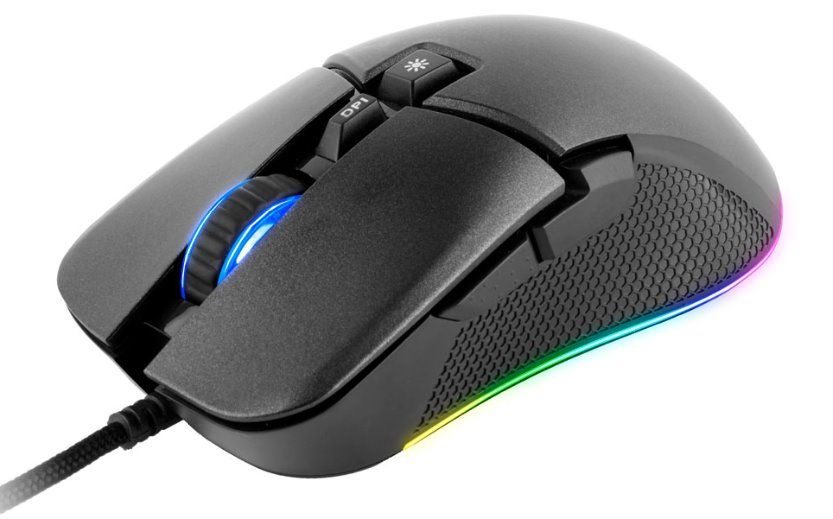 Myš C-TECH Dawn, černá GM-24L, RGB podsvícení, 6400 DPI, USB (PC)