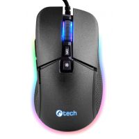 Myš C-TECH Dawn, černá GM-24L, RGB podsvícení,  6400 DPI, USB (PC)