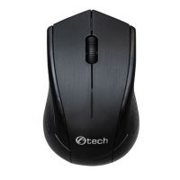 Myš C-TECH WLM-07, černá, bezdrátová, 1200DPI, 3 tlačítka, USB nano receiver (PC)