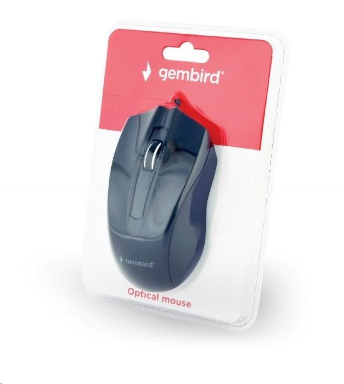 Myš GEMBIRD MUS-3B-01, černá, USB (PC)
