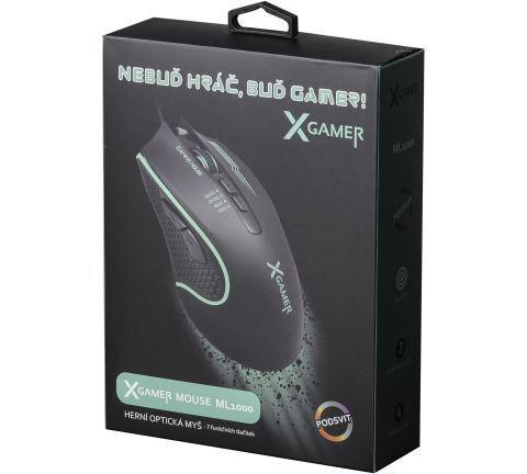 X-Gamer Mouse ML1000 XG-ML1000-001004, černá (PC)