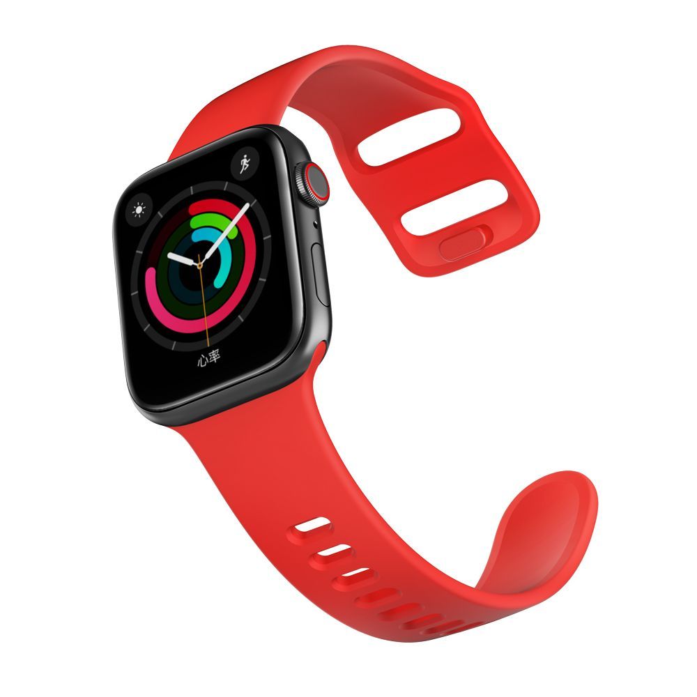 Tech-Protect Náhradní gumový řemínek pro Apple Watch (42/44mm), červený