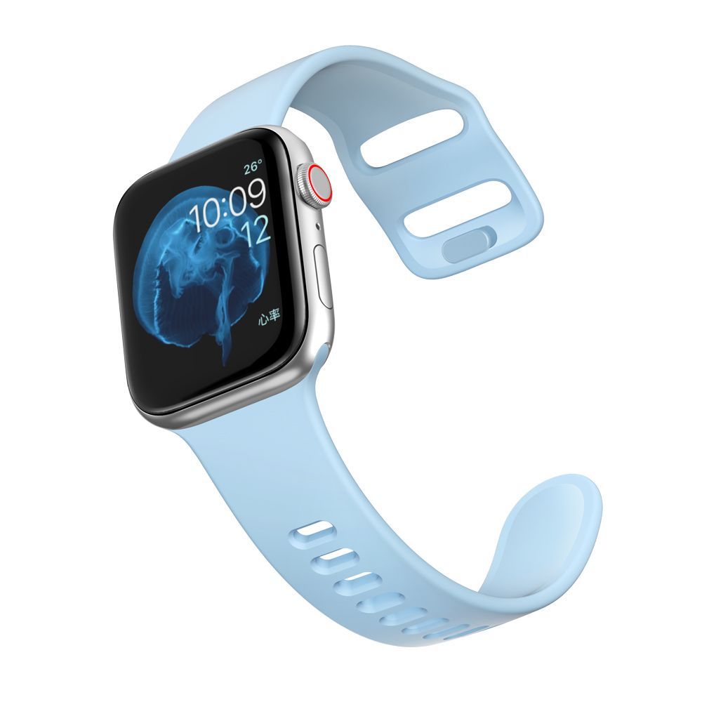 Tech-Protect Náhradní gumový řemínek pro Apple Watch (42/44mm), Nebesky modrá