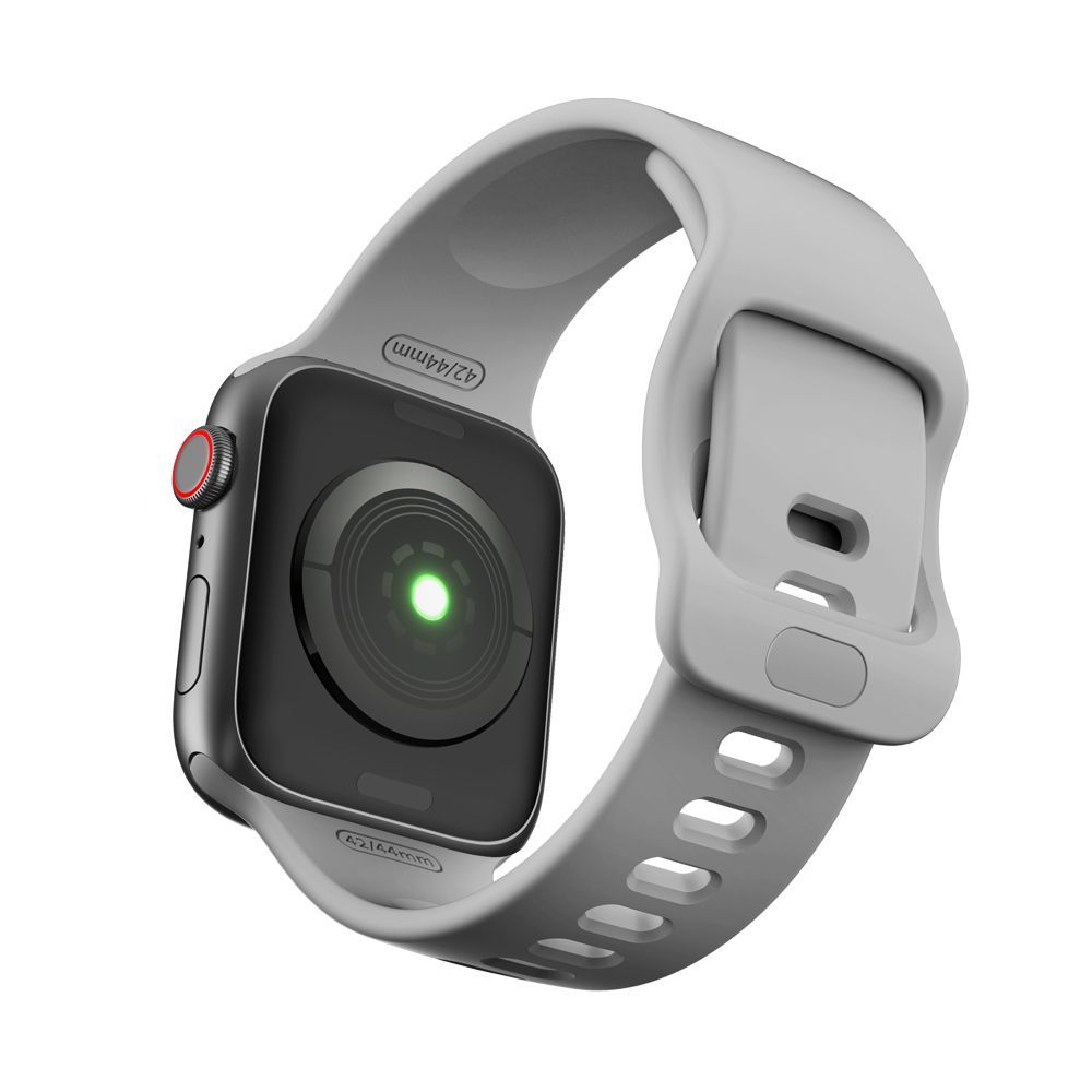 Tech-Protect Náhradní gumový řemínek pro Apple Watch 42/44mm, šedý