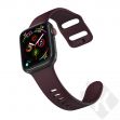 Tech-Protect Náhradní gumový řemínek pro Apple Watch (42/44MM), Vínová