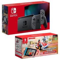 Nintendo SWITCH Console with Gray Joy-Cons (NSH002) + Mario Kart Live Home Circuit - Mario (Switch)