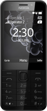 Mobilní telefon Nokia 230 Dual SIM Dark Silver (A00026952)