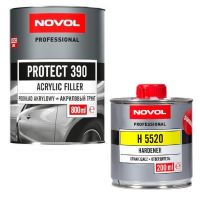 NOVOL plnič PROTECT 390 šedý 0,8l + tužidlo H5520 normal 0,2l