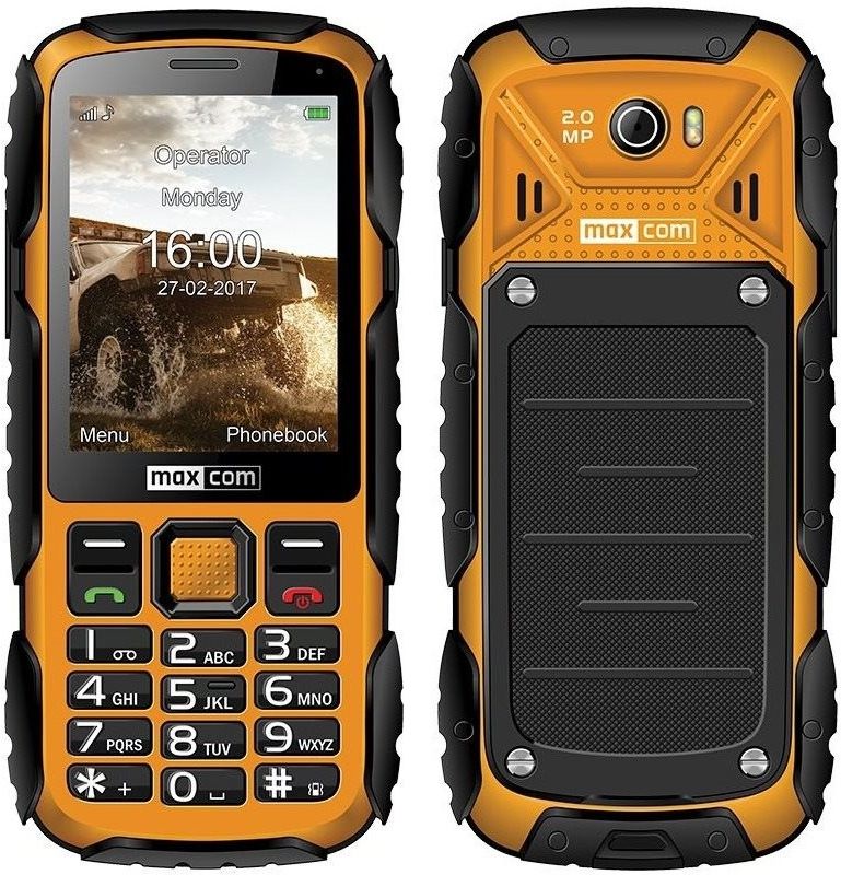 Outdoor mobilní telefon MAXCOM Strong MM920, CZ lokalizace, žlutá