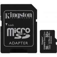 Paměťová karta micro SDHC KINGSTON 32GB Canvas Select Plus A1 CL10 100MB/s + adapter