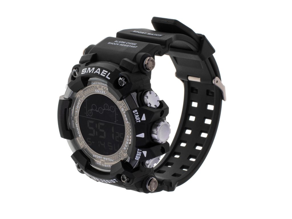 SMAEL KX5268_1 Pánské vojenské vodotěsné LED hodinky černé