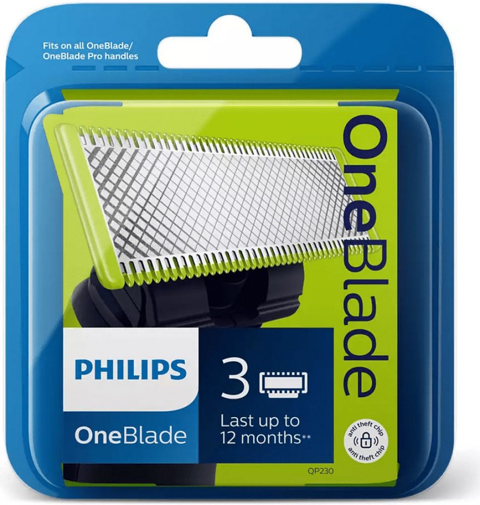 Philips OneBlade výměnné břity 3 ks QP230/50