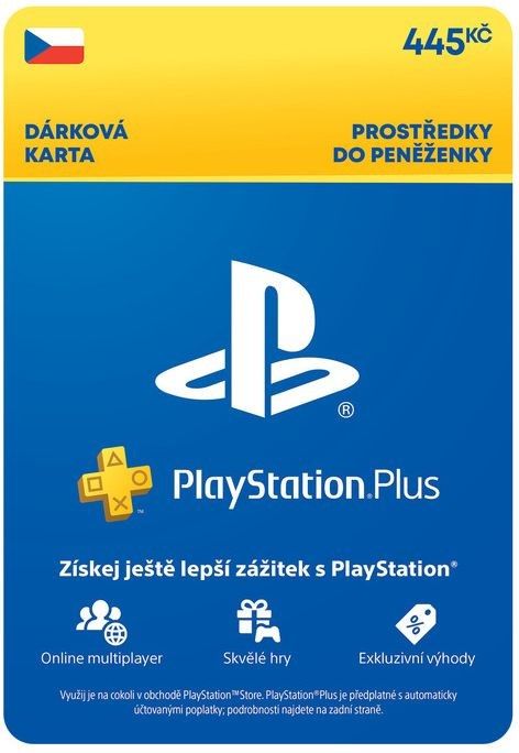 PlayStation Plus Premium Kredit 445 Kč (1M členství) CZ