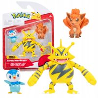Pokémon Battle Figure Set 3-Pack - Piplup, Vulpix & Electabuzz, 5-8cm (PKW2680)