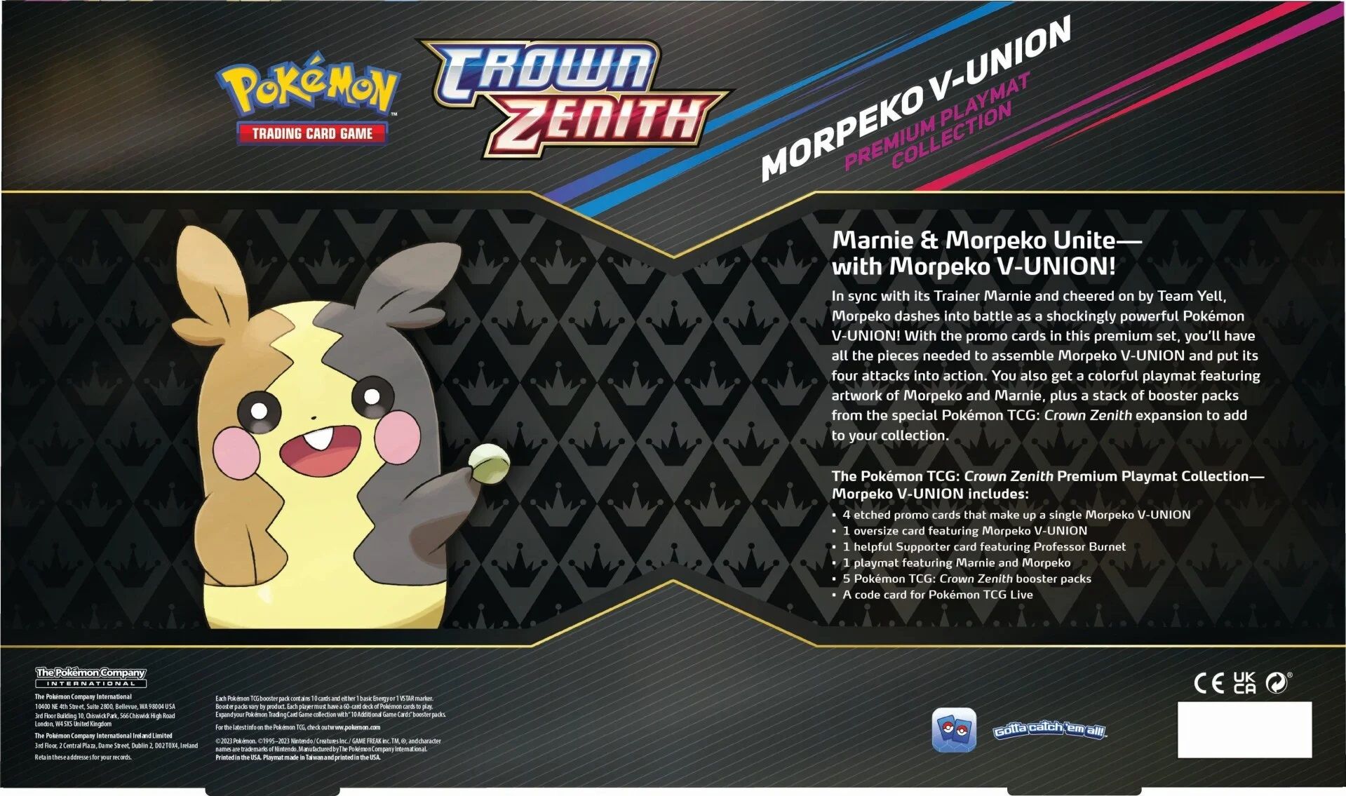 Pokémon TCG Crown Zenith Morpeko V Union Box