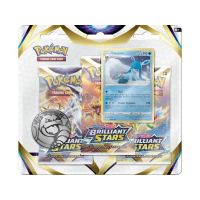 Pokémon TCG Sword & Shield 9 Brilliant Stars 3-Pack Blister Booster - Glaceon