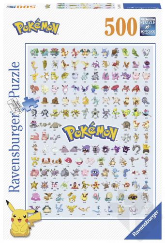 Puzzle 500 dílků Prvních 151 Pokémonů