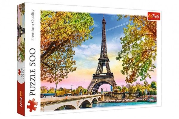 Puzzle Romantická Paříž 500 dílků 48x34cm
