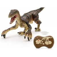 RC dinosaurus VELOCIRAPTOR II. - hnědý