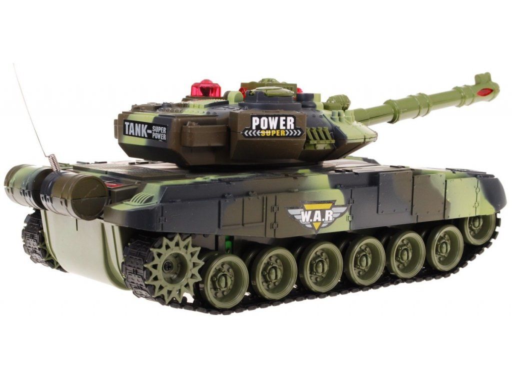 RC válečný tank T-80 No.9993, green camo, 2,4 GHz, RTR 1:24